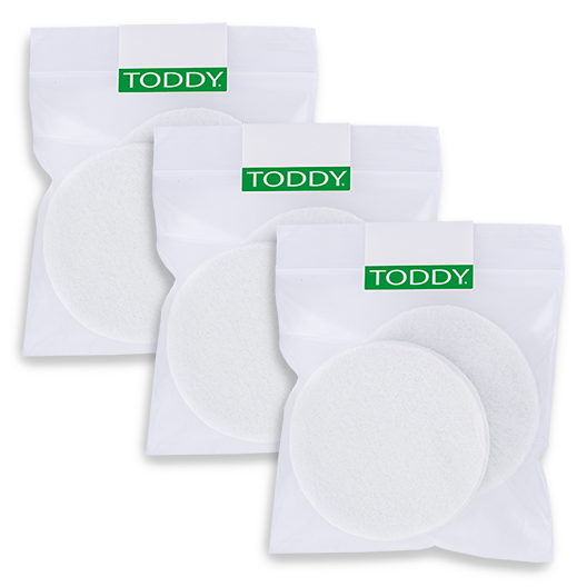Felt filters for Toddy cold brew system three sets of two in package