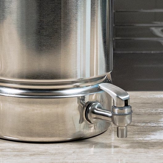 Toddy Stainless Steel Spigot on a Cafe Series Brewer